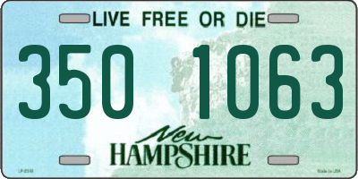 NH license plate 3501063
