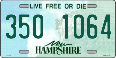 NH license plate 3501064