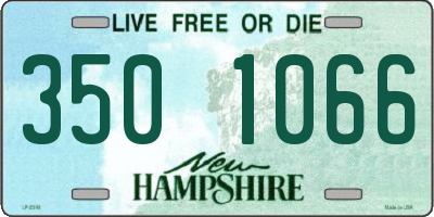 NH license plate 3501066