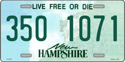 NH license plate 3501071
