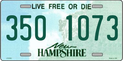 NH license plate 3501073