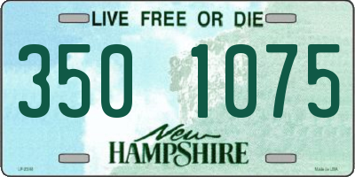 NH license plate 3501075
