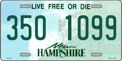 NH license plate 3501099
