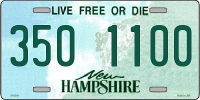 NH license plate 3501100