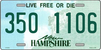 NH license plate 3501106