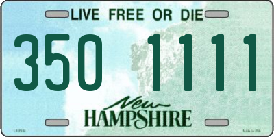 NH license plate 3501111