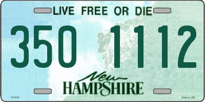 NH license plate 3501112