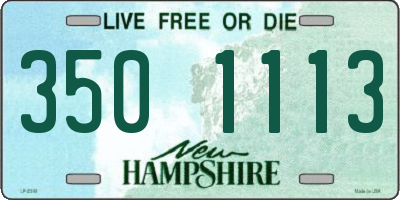 NH license plate 3501113