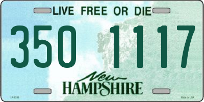 NH license plate 3501117