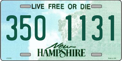 NH license plate 3501131