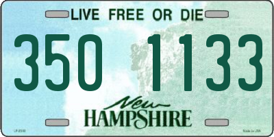 NH license plate 3501133