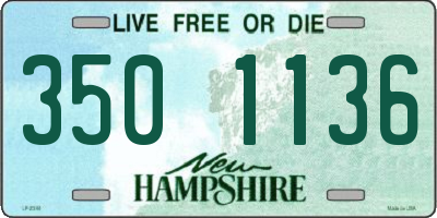 NH license plate 3501136