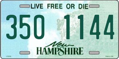 NH license plate 3501144