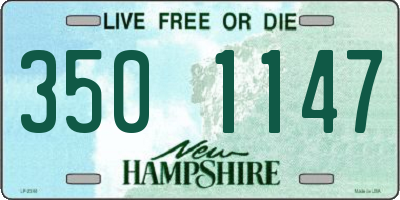 NH license plate 3501147
