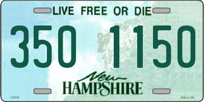 NH license plate 3501150