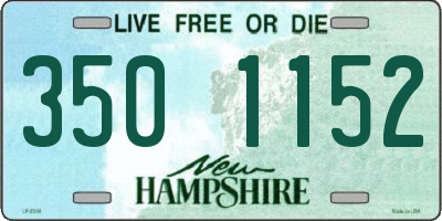 NH license plate 3501152