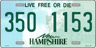 NH license plate 3501153