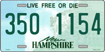 NH license plate 3501154