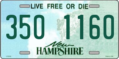 NH license plate 3501160