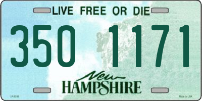 NH license plate 3501171