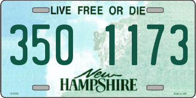 NH license plate 3501173