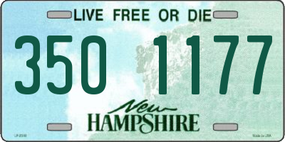 NH license plate 3501177