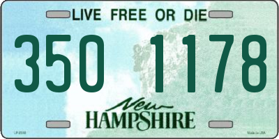 NH license plate 3501178