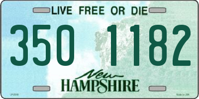 NH license plate 3501182