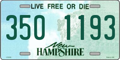 NH license plate 3501193