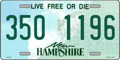 NH license plate 3501196