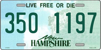 NH license plate 3501197