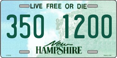 NH license plate 3501200