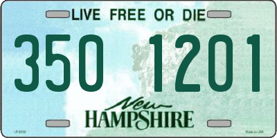 NH license plate 3501201