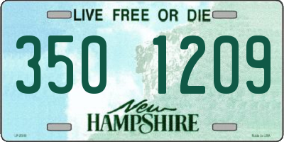 NH license plate 3501209