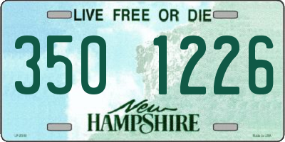 NH license plate 3501226