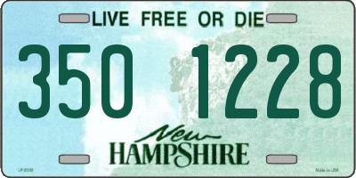 NH license plate 3501228