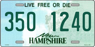 NH license plate 3501240
