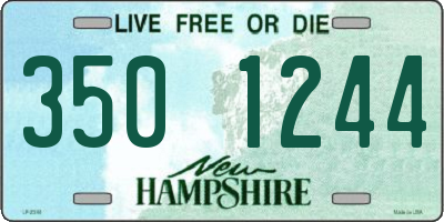 NH license plate 3501244