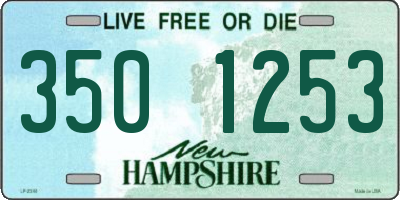 NH license plate 3501253