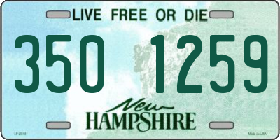 NH license plate 3501259