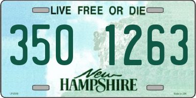 NH license plate 3501263