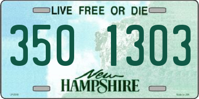 NH license plate 3501303