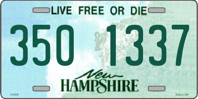 NH license plate 3501337
