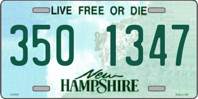 NH license plate 3501347