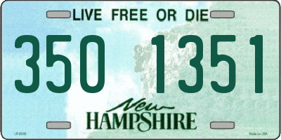 NH license plate 3501351