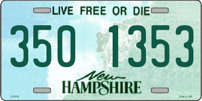 NH license plate 3501353
