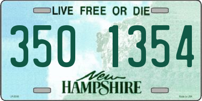 NH license plate 3501354