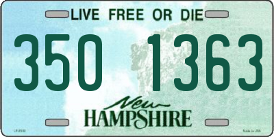 NH license plate 3501363