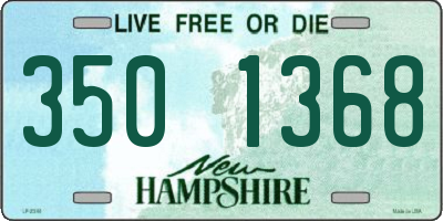 NH license plate 3501368
