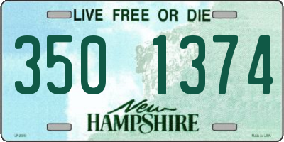 NH license plate 3501374